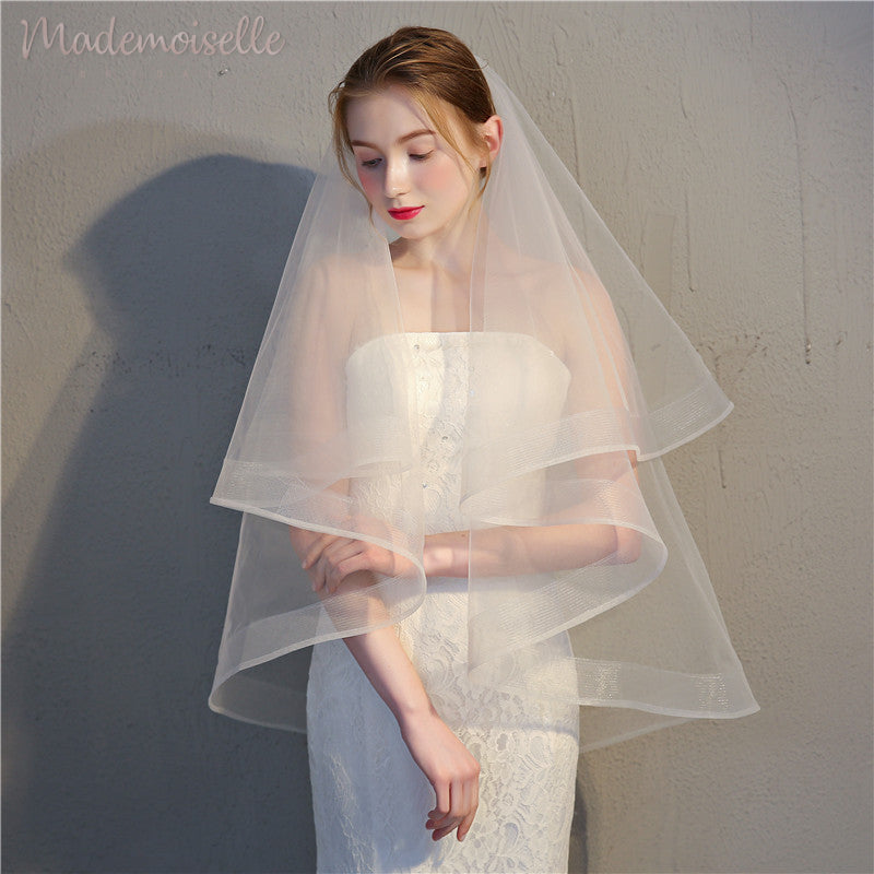 Elegant Demi Veil for Women - Perfect for Weddings, Bridal Showers & Formal Events | Lace & Tulle Hair Accessories