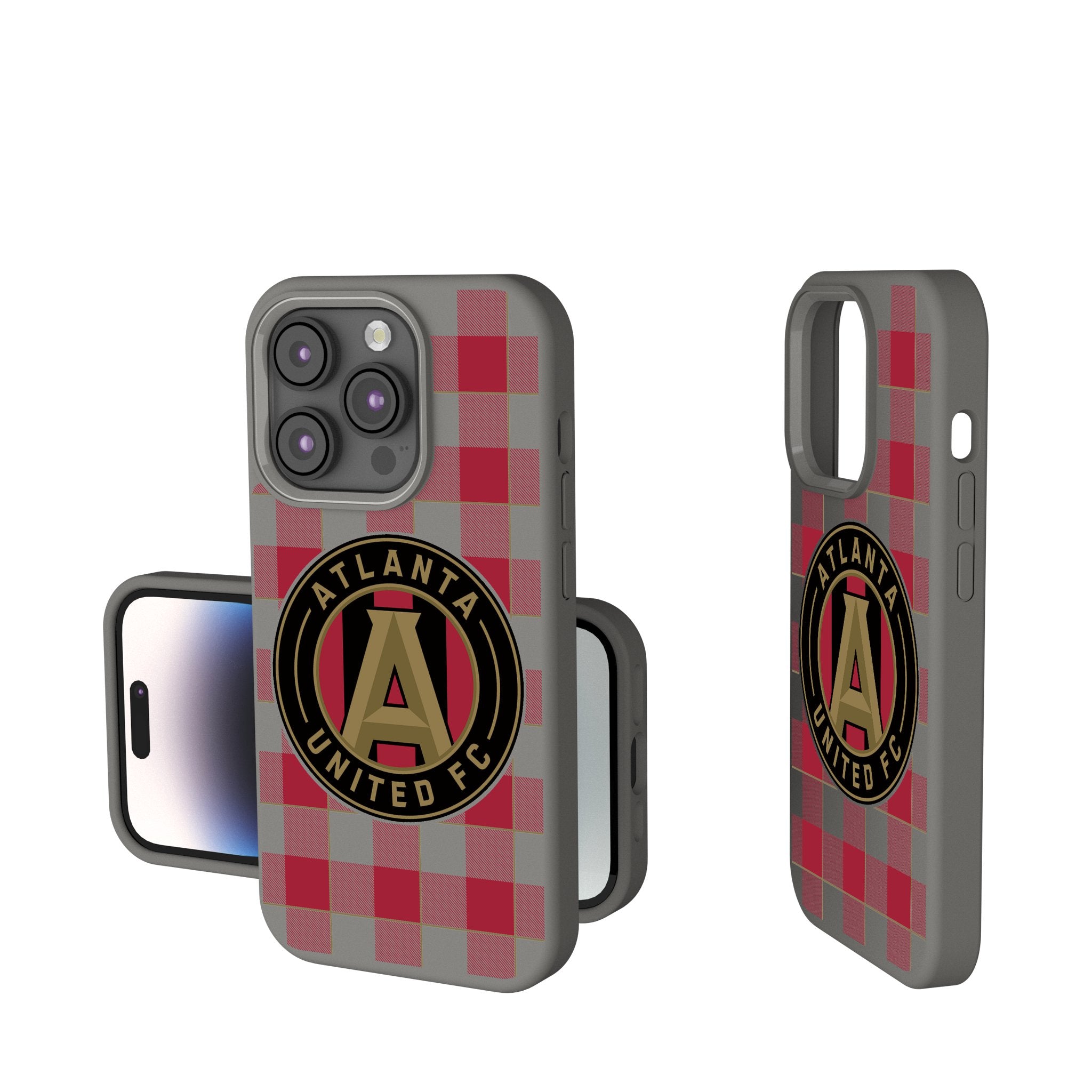 Atlanta United FC Plaid Soft Touch Phone Case - Durable Protective Cover for iPhone & Samsung - Perfect for Soccer Fans & Game Days