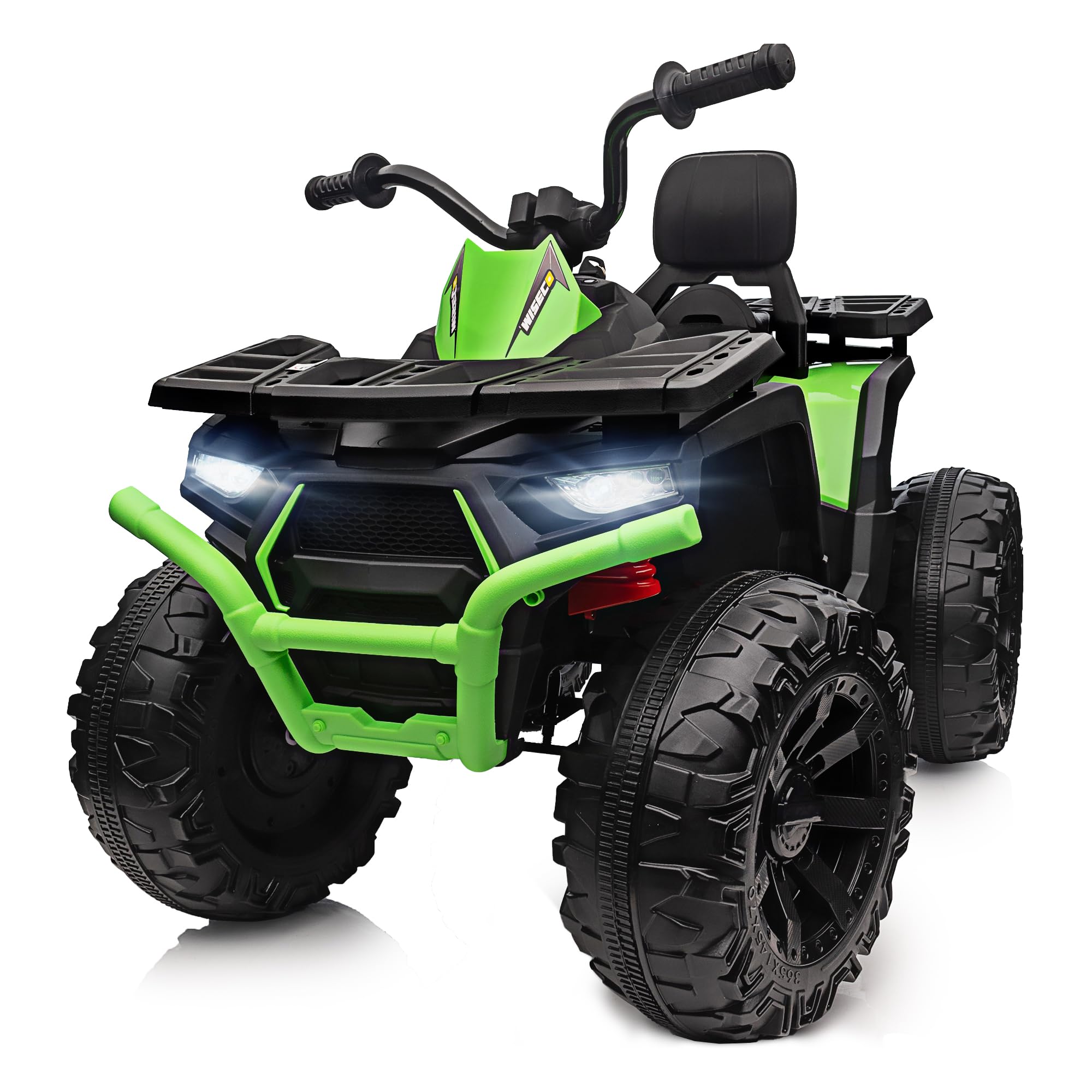 24V Kids ATV 4 Wheeler - 400W Motor Electric Ride-On Toy Car for Big Kids, 2 Seater in Green | Outdoor Adventure & Backyard Fun for Boys & Girls