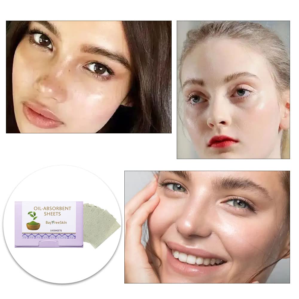 100 Sheets Oil Absorbing Blotting Paper for Oily & Combination Skin | Pureology Soft Facial Tissues | Shine Control for Makeup Touch-Ups & On-the-Go Use