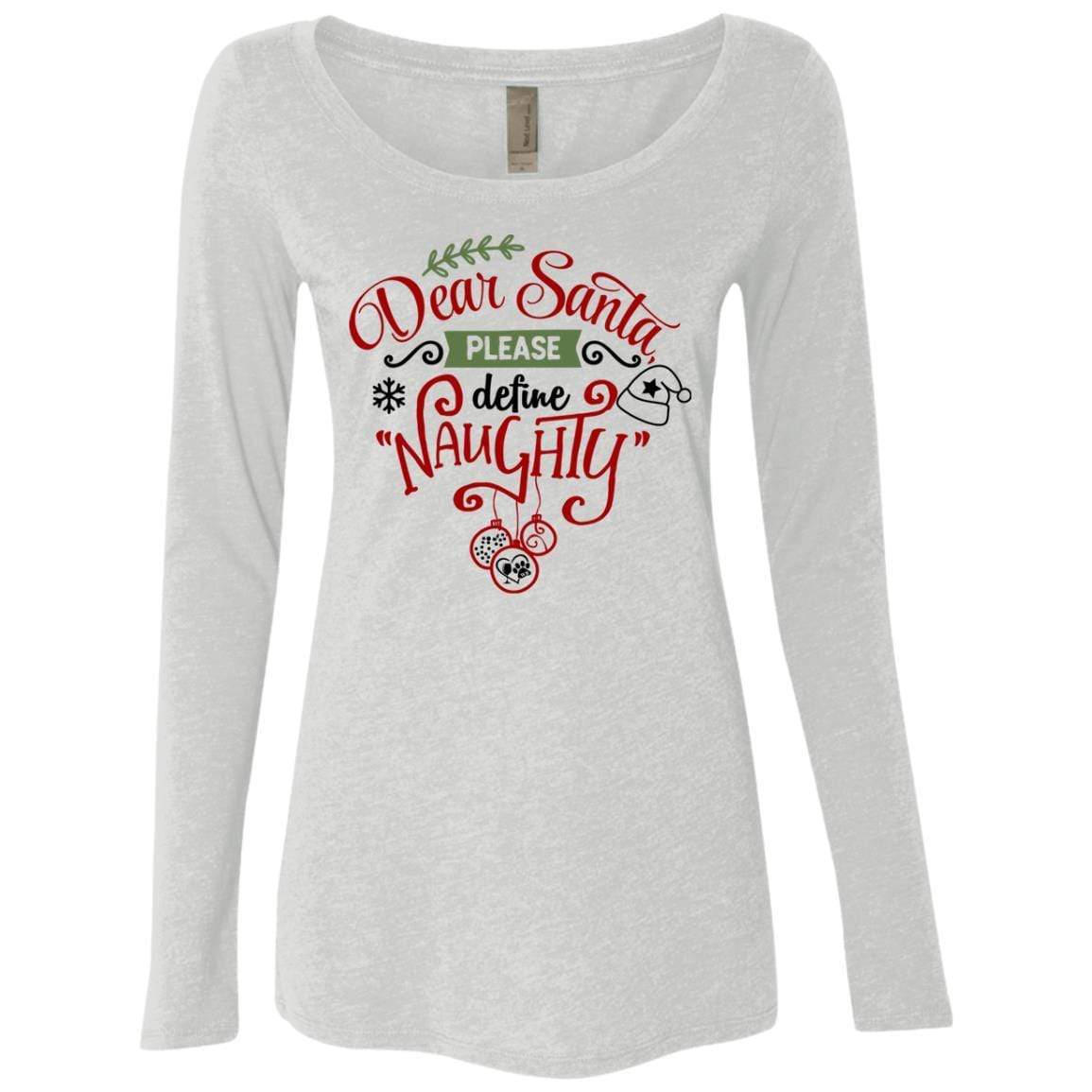 WineyBitches.Co Women's Tri-Blend Long Sleeve Scoop Neck T-Shirt - Soft & Comfortable Casual Wear for Ladies