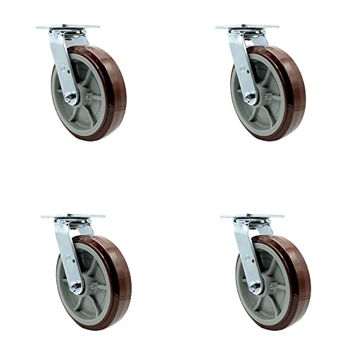 4 Swivel - Bolt On Swivel Locks - Maroon