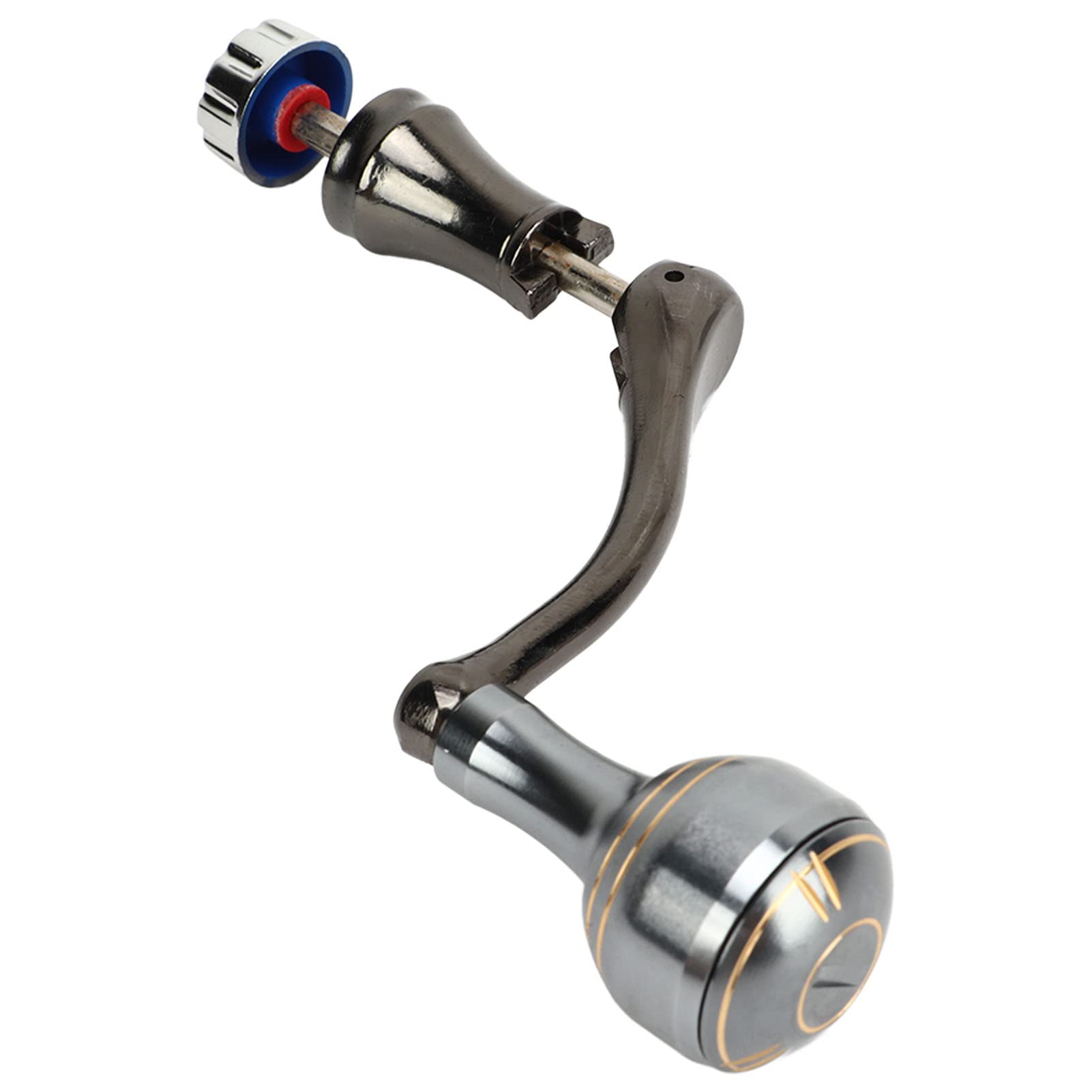 VBESTLIFE Aluminum Alloy Fishing Reel Handle - Smooth Spinning Reel Rocker Arm with Ball Grip for Saltwater & Freshwater Fishing Gear | Perfect for Bass, Trout, and Saltwater Anglers