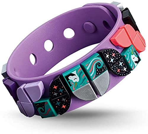 LEGO DOTS Unicorn Star Bracelet - Creative DIY Toy Bracelet Kit for Kids Ages 6+, Purple Bracelet with Decorative Pieces (41902) - Perfect for Birthday Gifts, Arts & Crafts, and Creative Playtime
