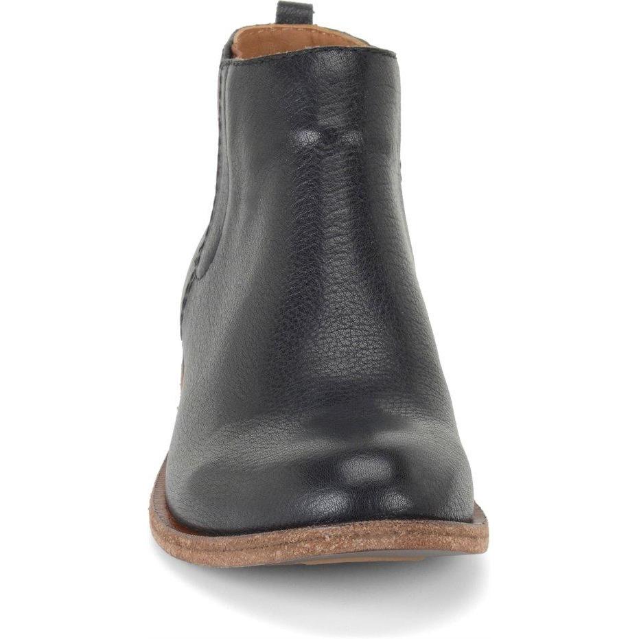 KORK EASE VELMA Black Leather Ankle Boots for Women - Comfortable & Stylish - Perfect for Work, Party & Night Out (Final Sale)
