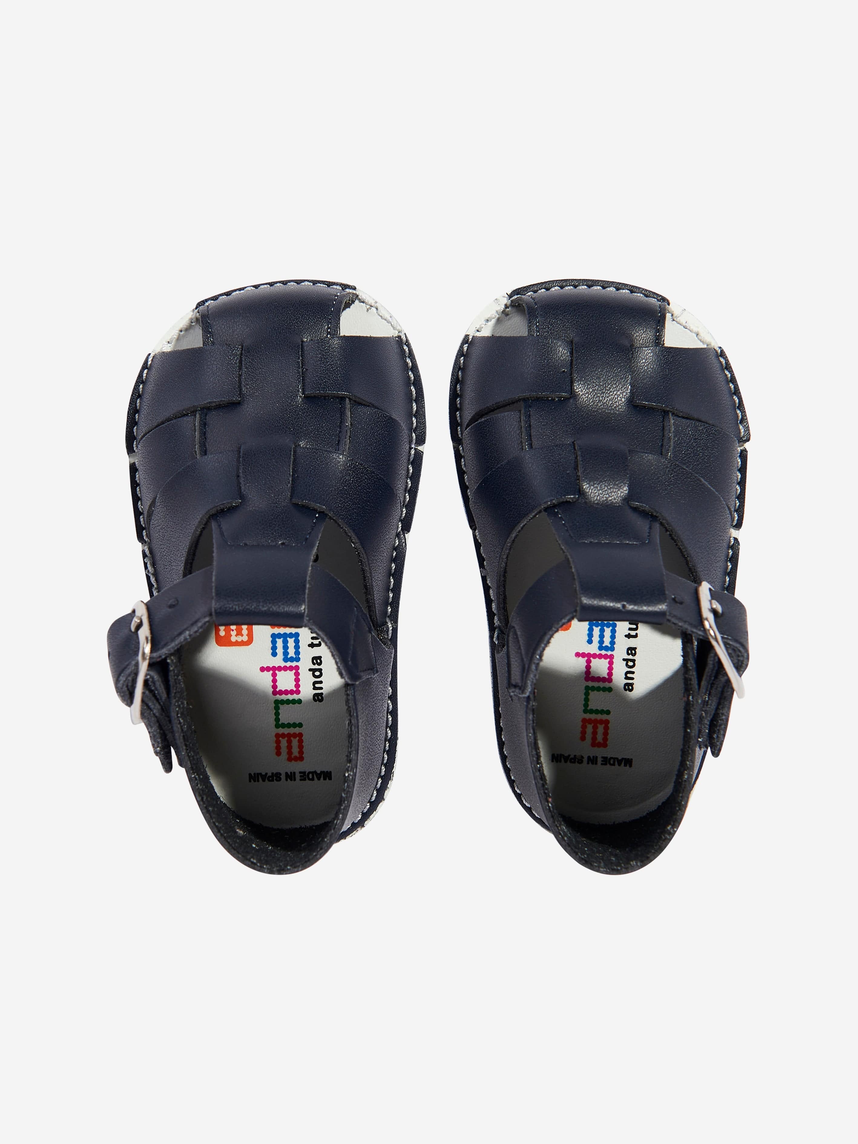**Baby Pre Walker Sandals for Boys & Girls | Soft Sole Navy Blue First Walking Shoes | Perfect for Indoor & Outdoor Play, Beach, Park, and Daily Walks**