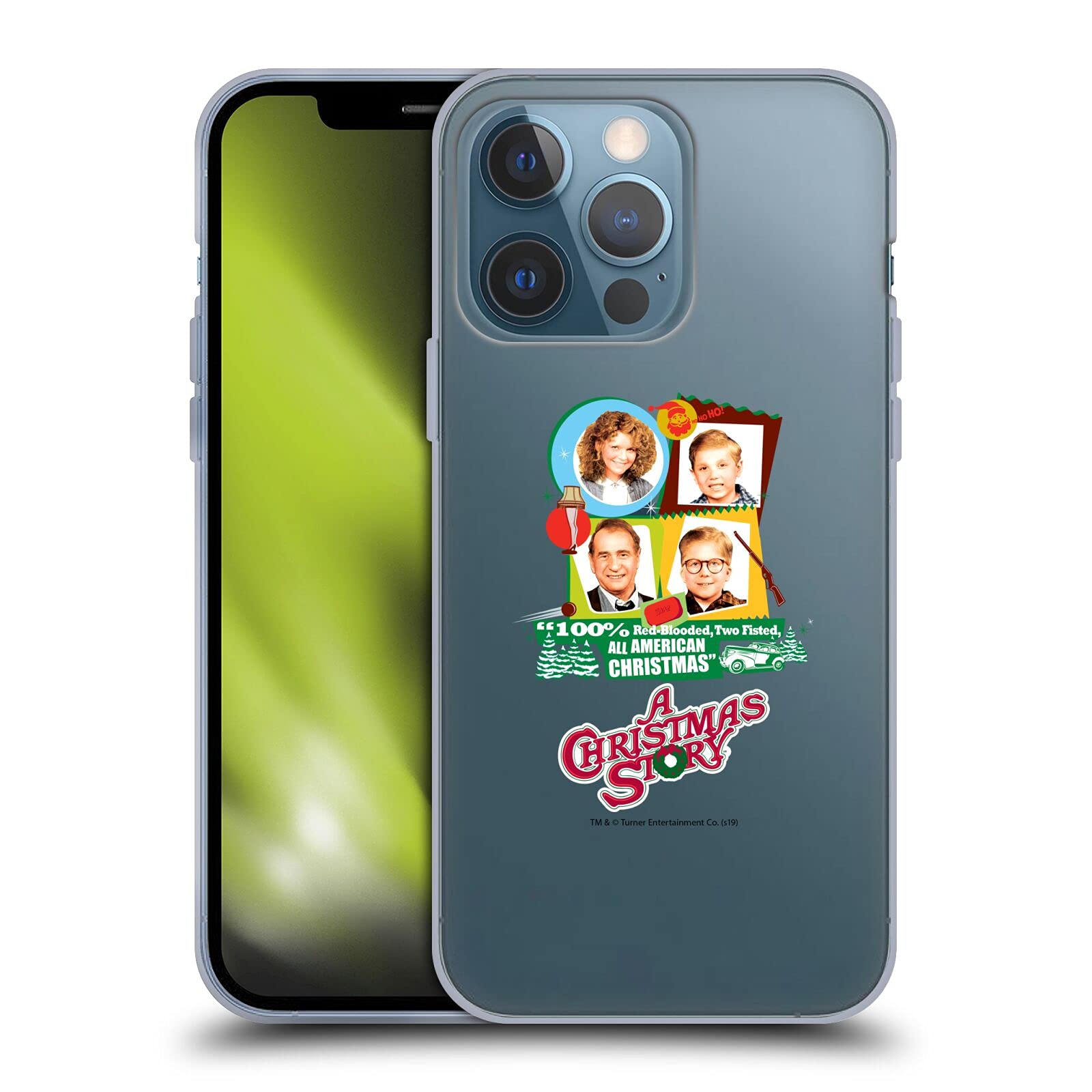 Officially Licensed A Christmas Story Family Graphics Soft Gel Case for Apple iPhone 13 Pro - Durable Protective Cover with Holiday Design, Perfect Gift for Christmas & Everyday Use