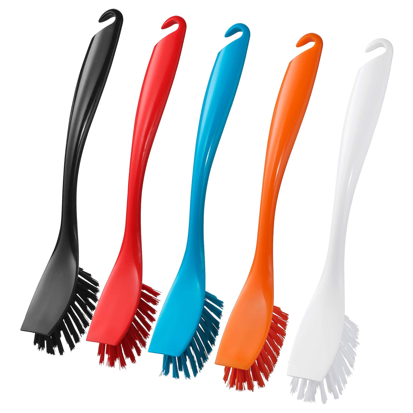 IKEA White Dishwashing Brush - Pack of 2 | Ergonomic Handle for Easy Cleaning | Perfect for Kitchen, Sink, and Dishwashing Tasks