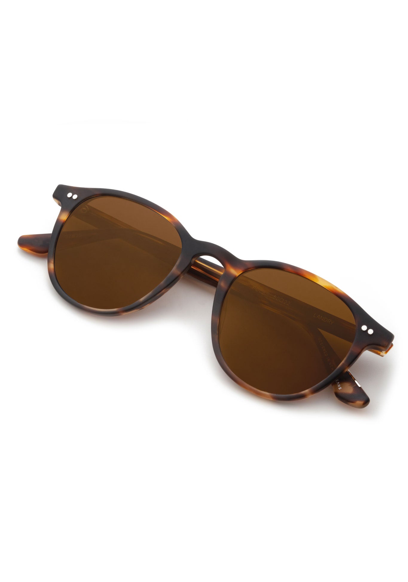 LANDRY Matte Hickory Polarized Sunglasses - UV Protection for Outdoor Activities, Driving, and Beach
