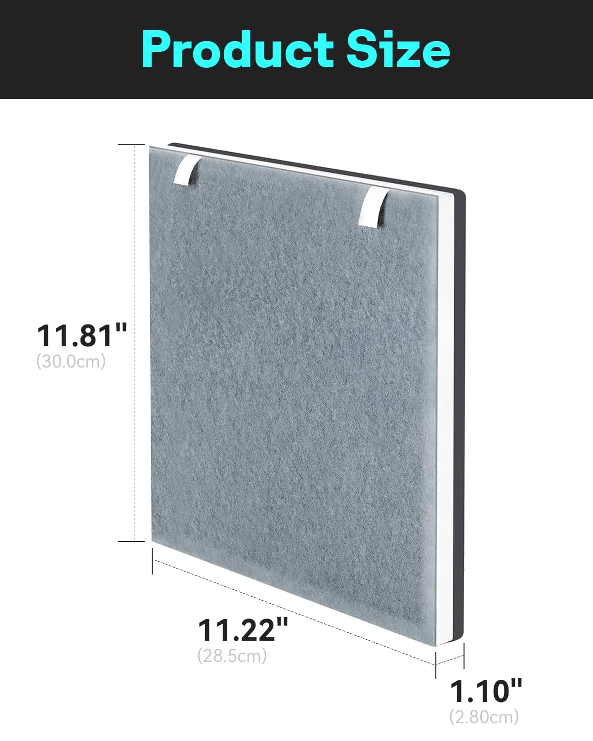 LEVOIT Vital 100 Air Purifier True HEPA Replacement Filter - 2 Pack for Dust, Pollen, Pet Dander - Perfect for Allergies, Asthma & Home Air Purification