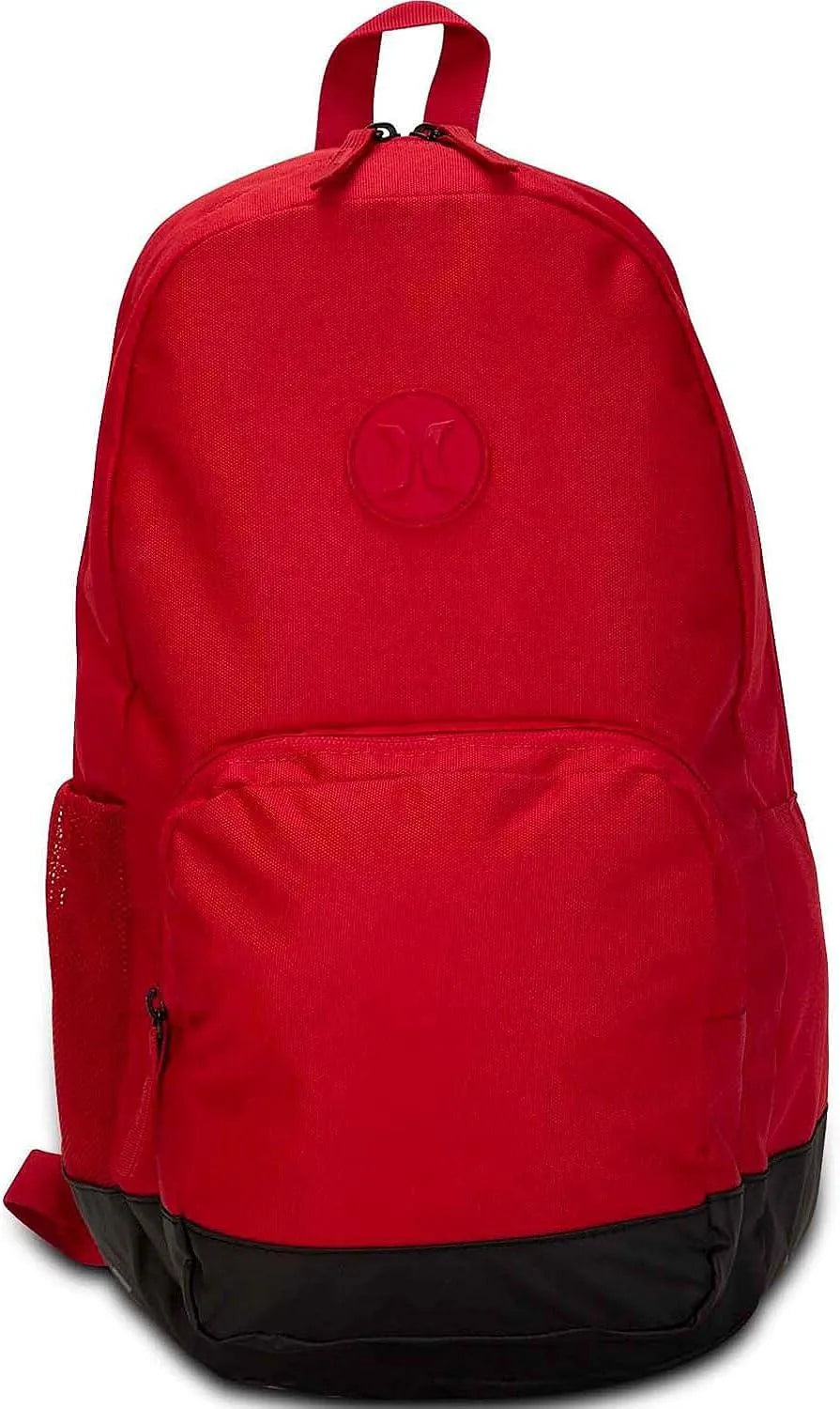Hurley Blockade II Solid Red Backpack - Durable Water-Resistant Daypack for School, Travel & Outdoor Adventures