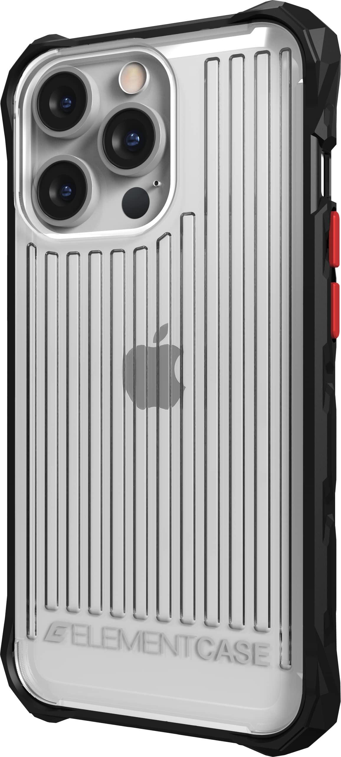 Rugged Military-Grade iPhone 13 Pro Max Case - Element Special Ops Clear/Black Protective Cover | Shockproof, Lightweight & Drop Tested | Perfect for Outdoor Adventures, Construction Work & Extreme Sports (EMT-322-250FV-02)