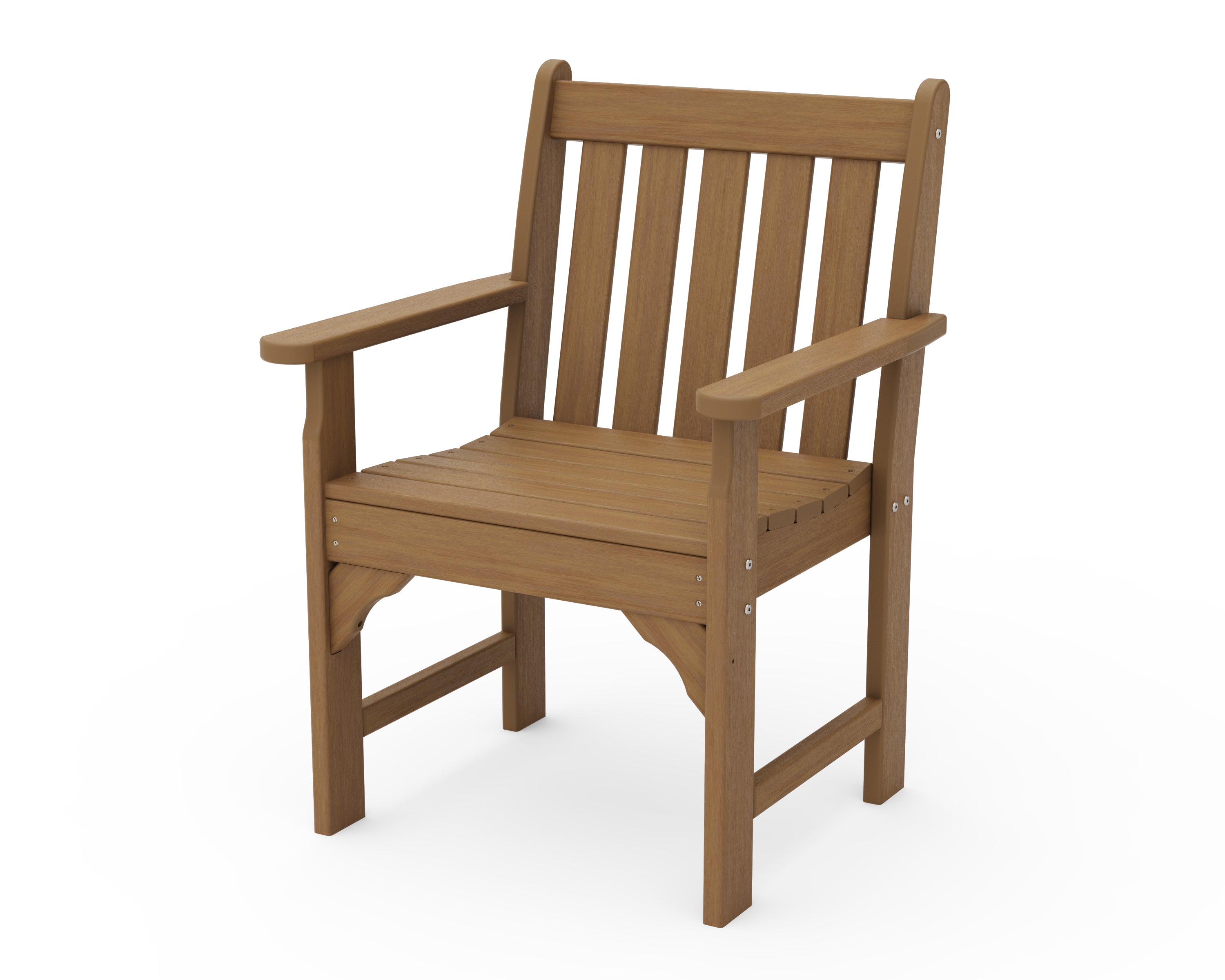 POLYWOOD Vineyard Garden Arm Chair - Durable Outdoor Patio Furniture for Backyard, Poolside, and Deck - Weather-Resistant Adirondack Style Seating