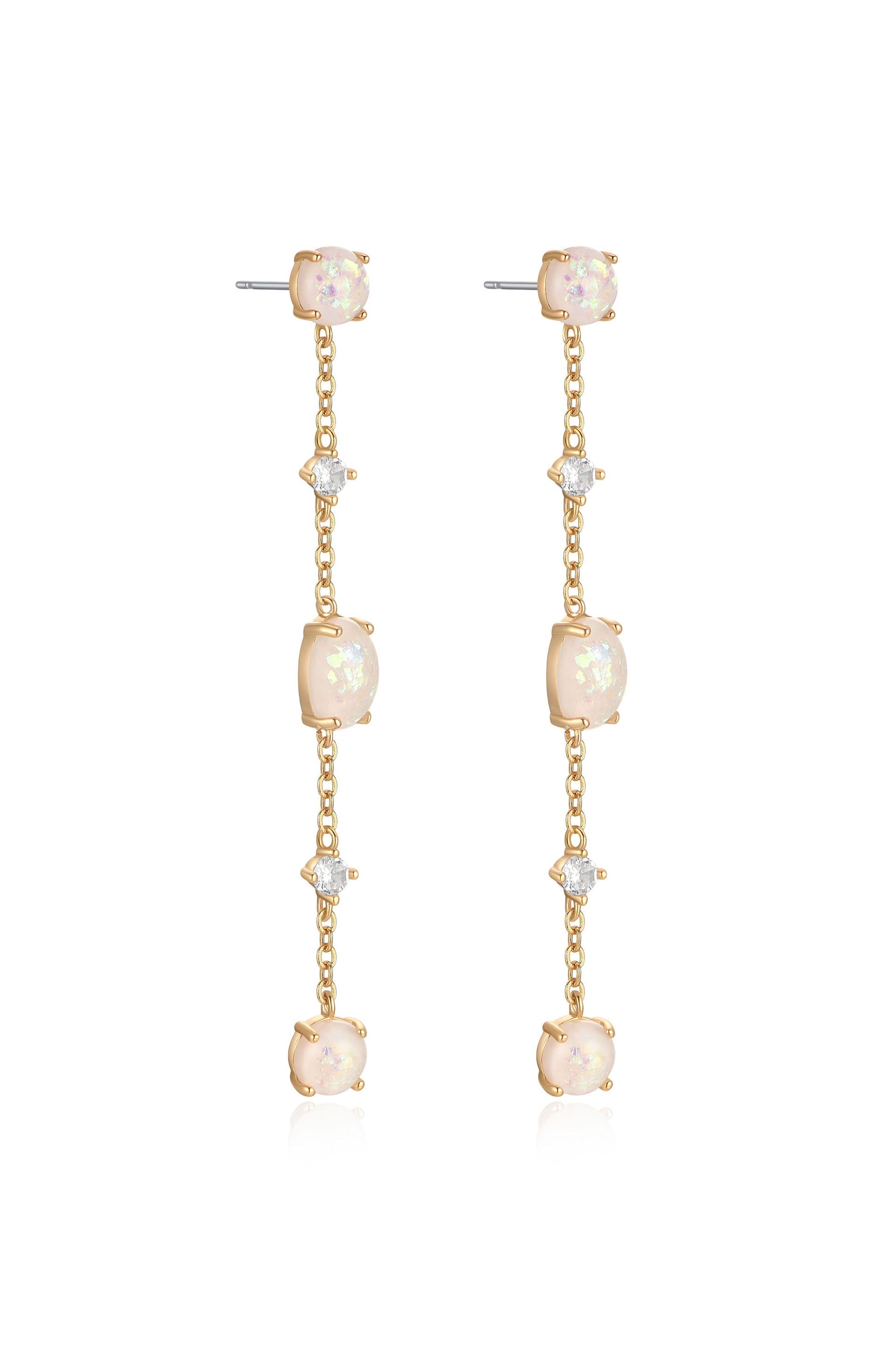 Exquisite Opal Dangle Earrings for Women - Handmade Sterling Silver Bohemian Jewelry - Perfect for Weddings, Parties & Special Occasions