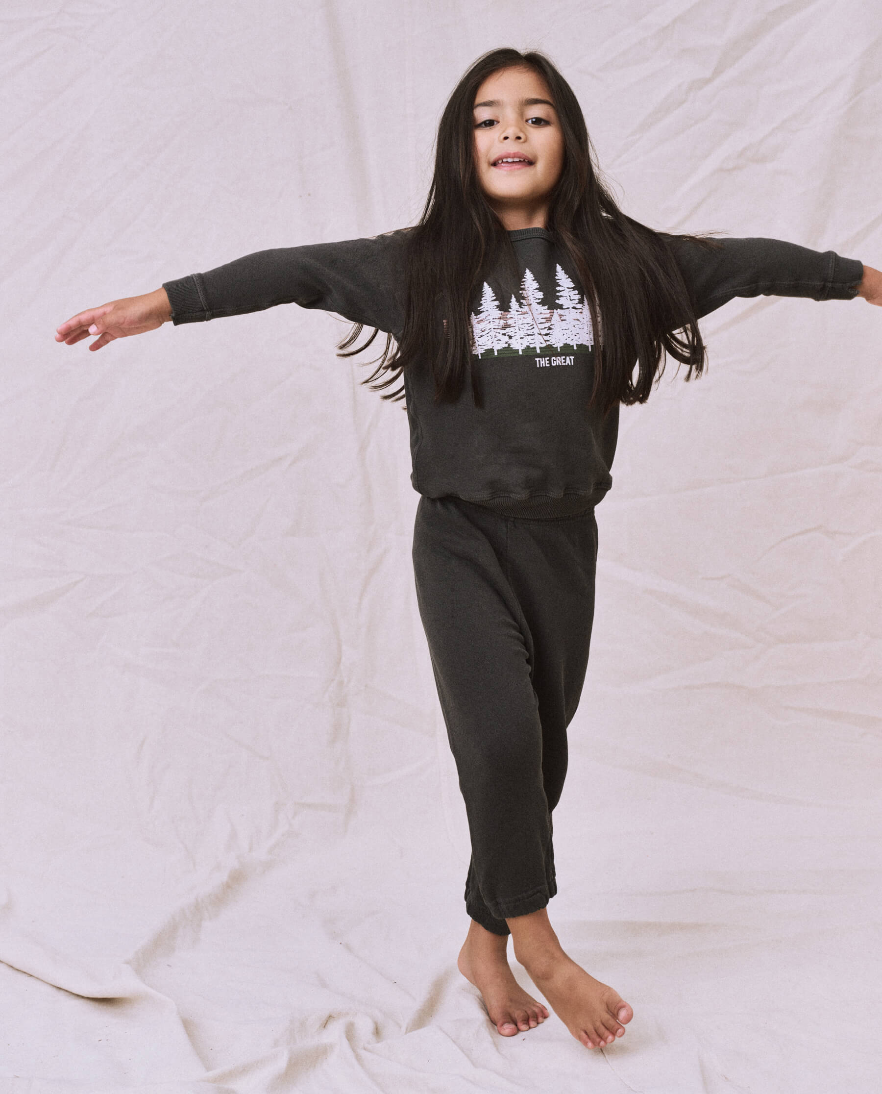 The Little Stadium Sweatpant - Soft Washed Black Joggers for Women | Lounge, Yoga & Casual Wear