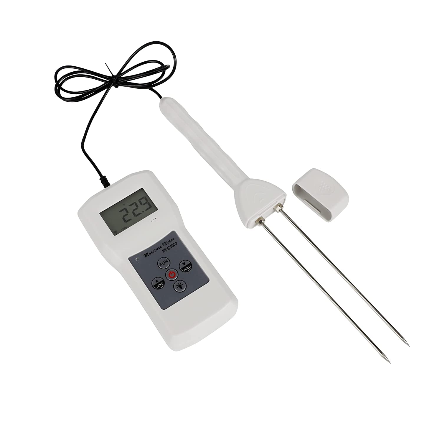 Digital LCD Portable Tobacco Moisture Meter - Accurate Humidity Tester for Cigars, Pipe Tobacco & Herbs | Perfect for Storage, Curing & Quality Control