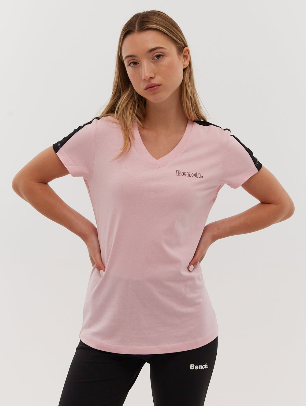 Roxanna Women's V-Neck T-Shirt - Soft Cotton Casual Tee for Everyday Wear, Workout & Layering