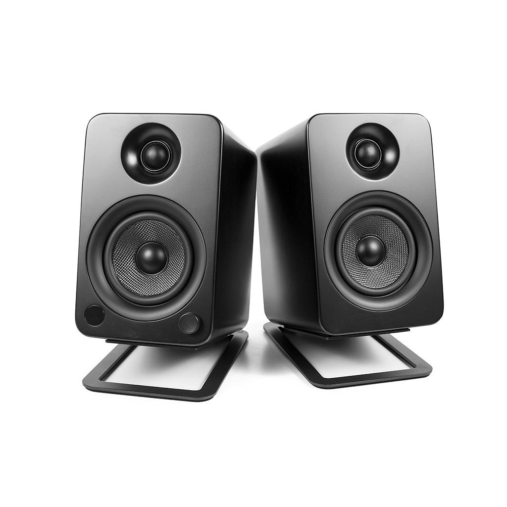 Kanto S4 Premium Desktop Speaker Stands for Bookshelf & Studio Monitors - Perfect for Home Office, Gaming & Music Production