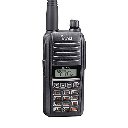 Icom IC-A16B Bluetooth VHF Air Band Handheld Transceiver Radio - Aviation Communication for Pilots & Air Traffic Control (ATC)