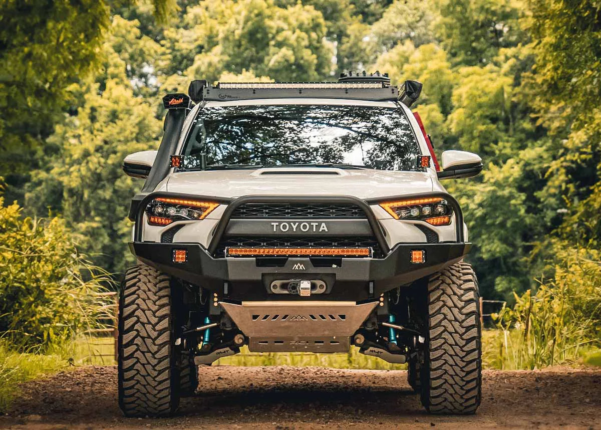 2010-2024 Toyota 4Runner Off-Road Front Bumper | Heavy Duty Bull Bar with Hi-Lite Overland Design for Backwoods Adventure & Trail Mods - Perfect for Off-Roading, Camping & Overland Expeditions