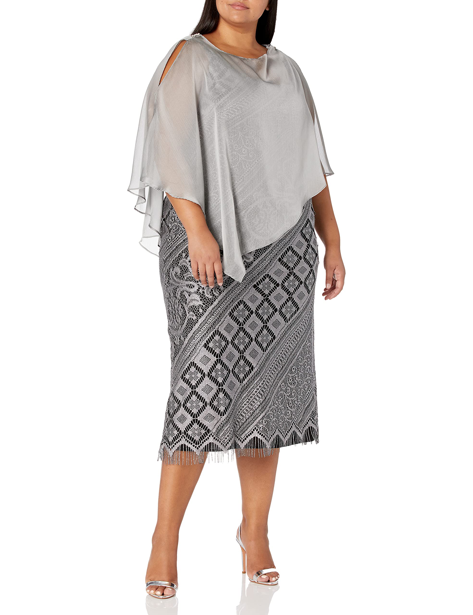 S.L. Fashions Women's Long Crochet Tank Dress - Boho Chic Summer Beach Cover Up, Casual Sundress for Vacations & Outdoor Parties