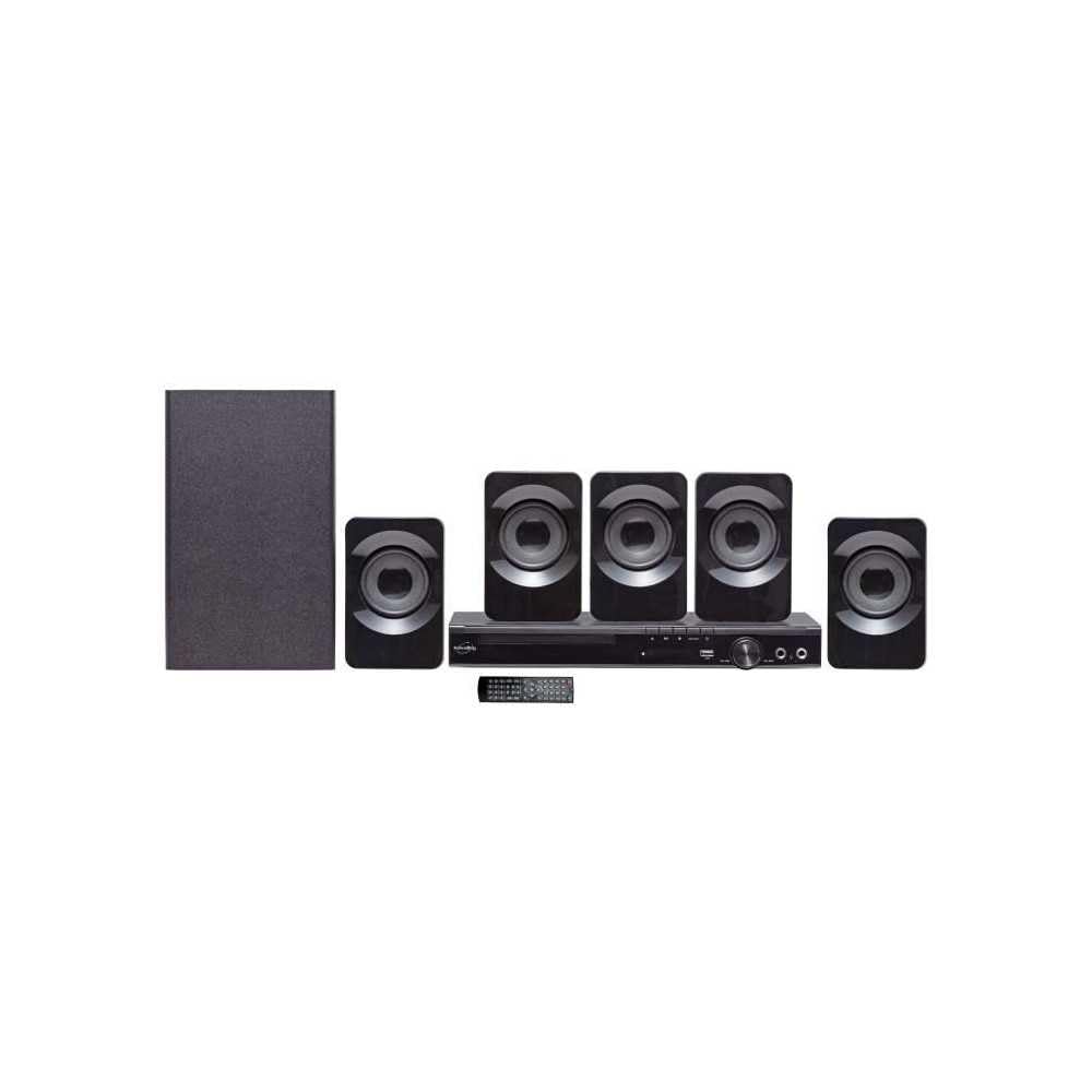 Inovalley 5.1 Channel Home Theater System with Bluetooth Subwoofer & DVD Player - Perfect for Movie Nights, Gaming, and Home Entertainment