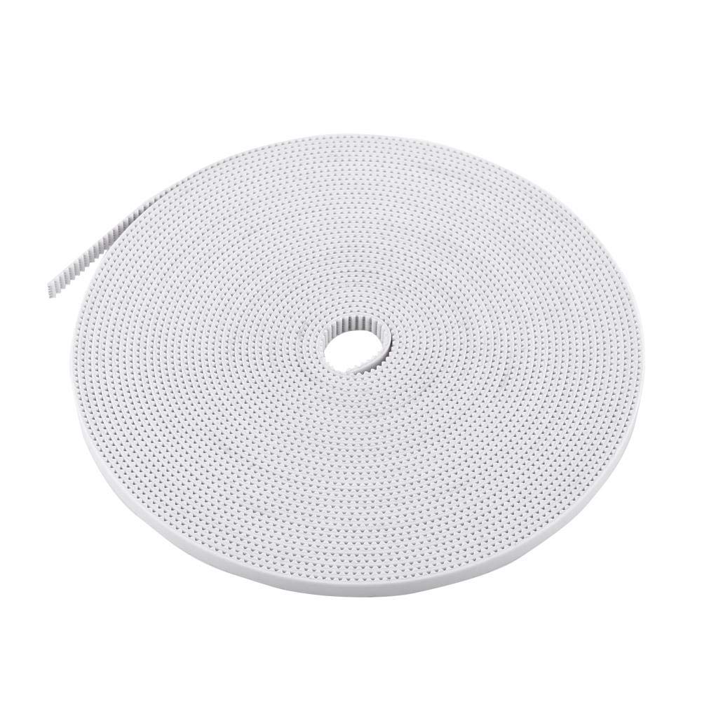 High-Quality 6MM PU 10M White Open Rubber Timing Belt with Steel Core - Durable & Abrasion-Resistant 3D Printer Accessory for Intelligent Plotters | Perfect for 3D Printing, CNC Machines & DIY Projects