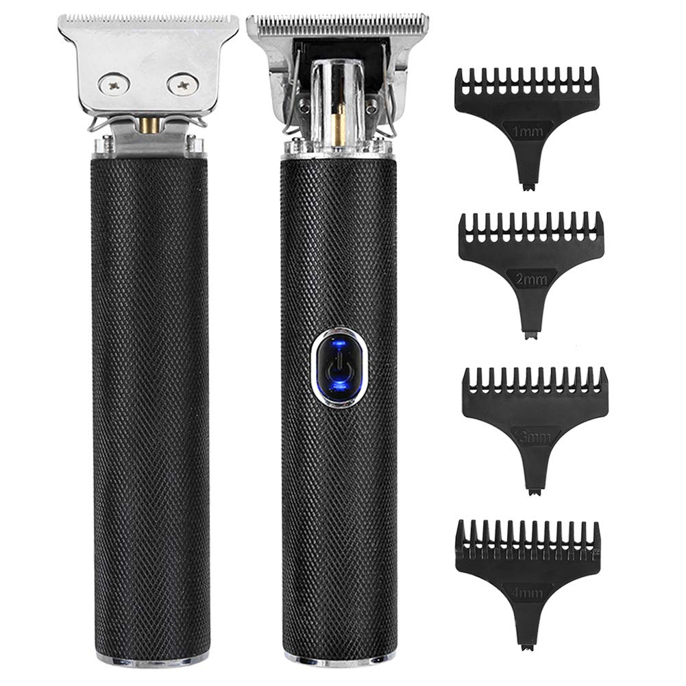 Professional Rechargeable Electric Hair Clippers for Men - Adjustable Hair Trimmer & Beard Grooming Kit (Black) | Home Barbering & DIY Haircut Styling Tools