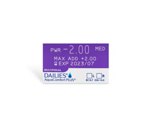 DAILIES AquaComfort Plus Multifocal Contact Lenses (30 Pack) - Monthly Disposable for Presbyopia, Dry Eyes & All-Day Comfort - Perfect for Work, Reading & Outdoor Activities
