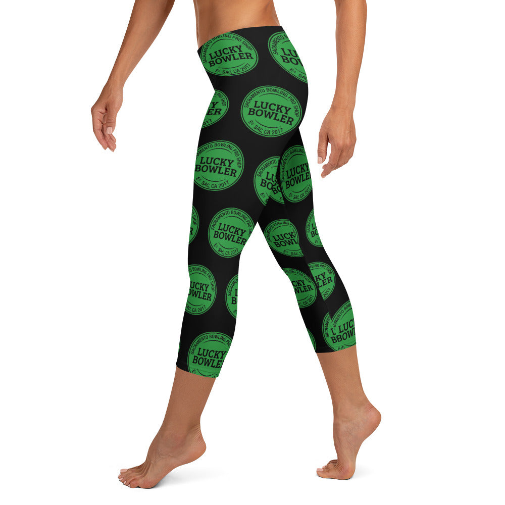 Lucky Bowler Leggings for Women - High Waisted Yoga Pants, Stretchy Workout Leggings (Black) - Perfect for Yoga, Gym, Running & Casual Wear