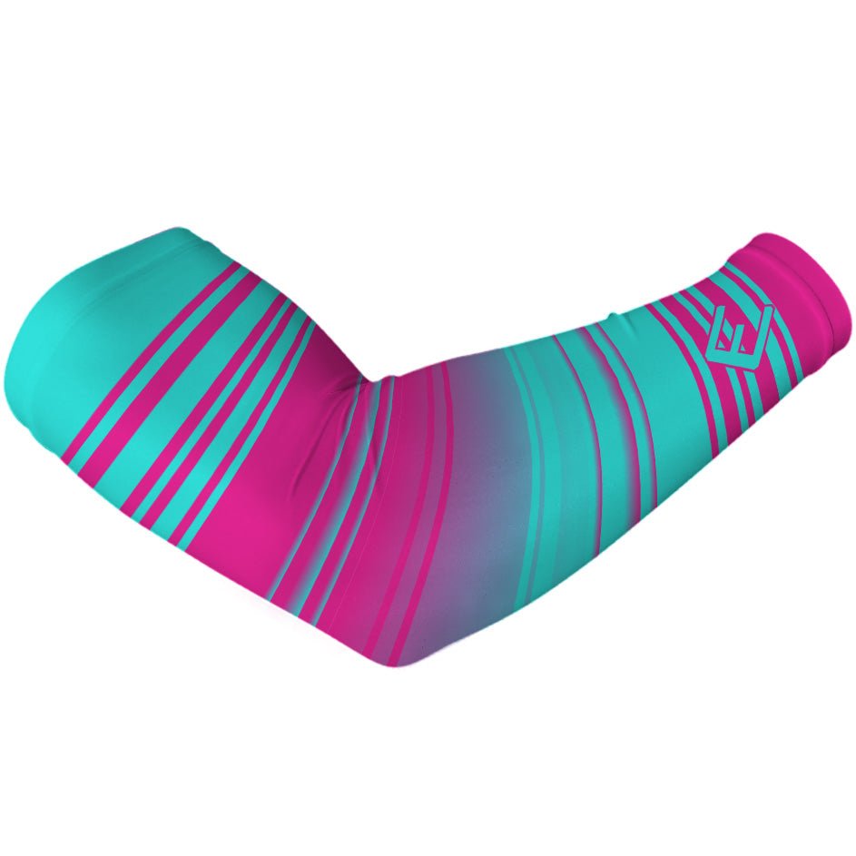 Breathable Miami Arm Sleeve for Sun Protection - UPF 50+ UV Cooling Sports Sleeves for Running, Cycling, Golf & Outdoor Activities