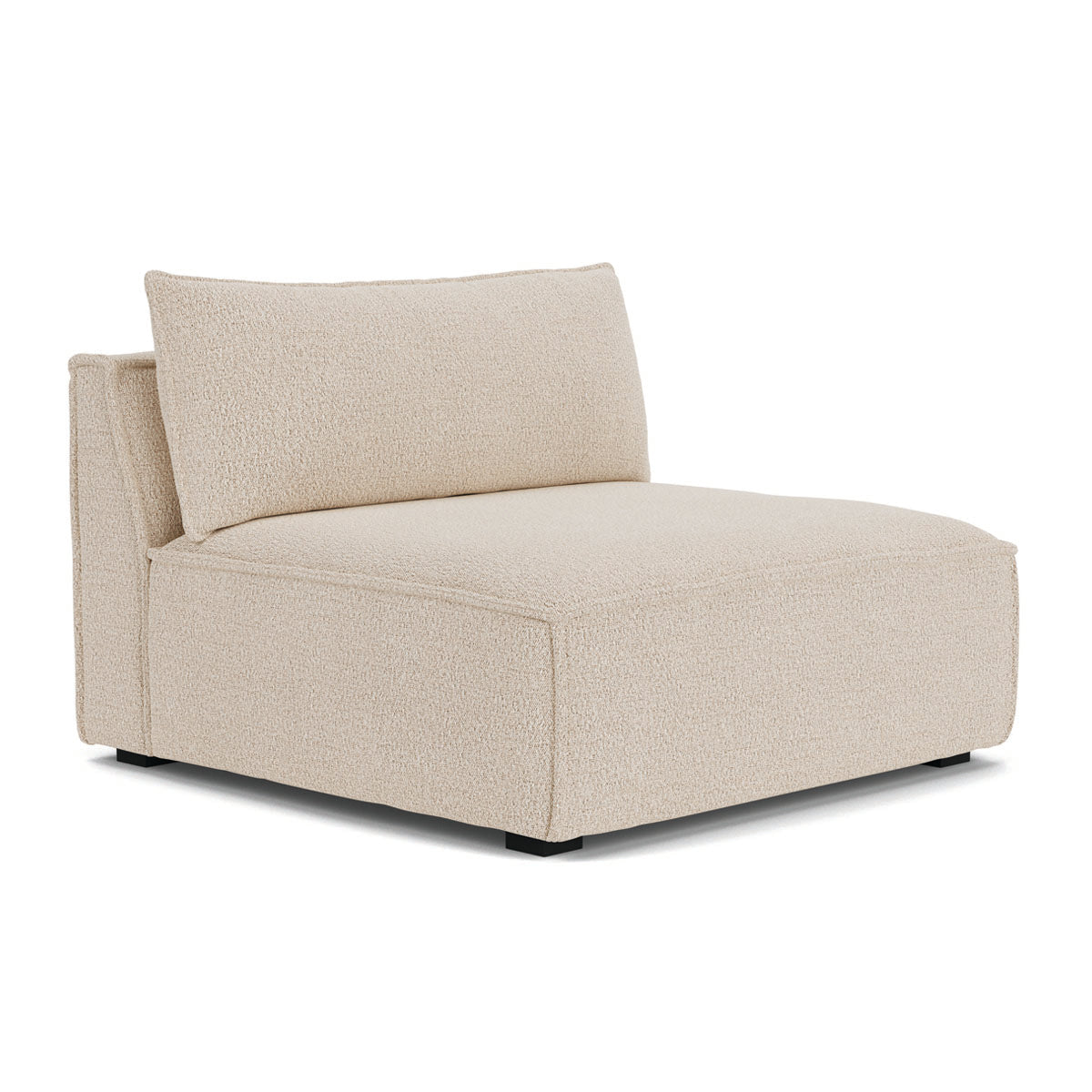Daphne Boucle Modular 1-Seater Sofa (Armless) - Modern Living Room Furniture for Small Spaces & Apartments