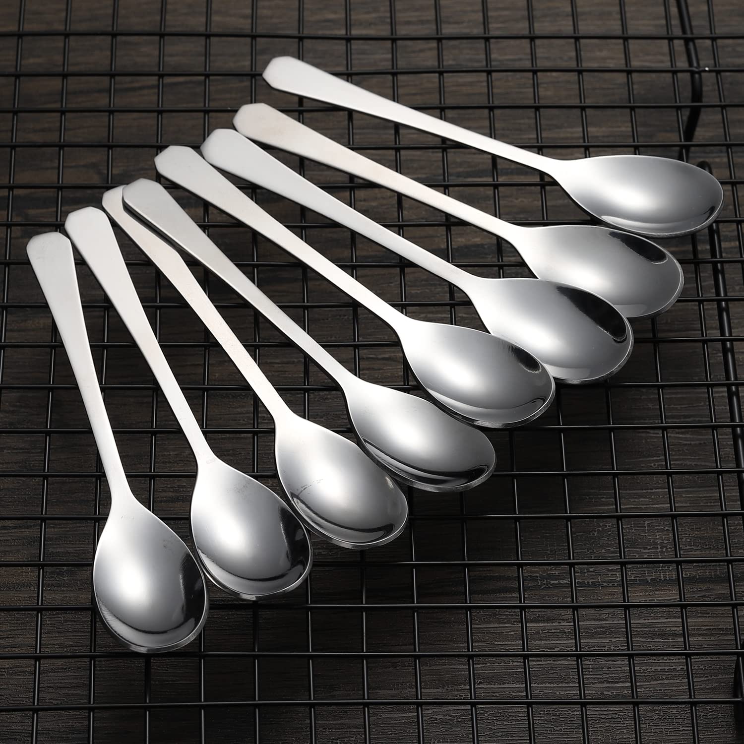 Premium Stainless Steel Egg Spoon & Scoop Set (6-Piece) - Perfect for Soft Boiled Eggs, Baking, and Kitchen Decor