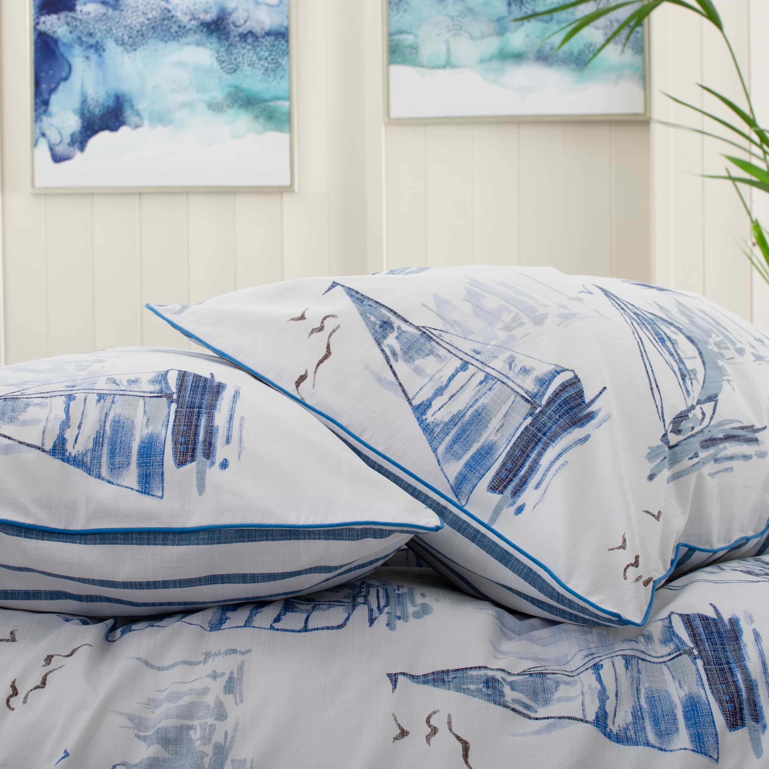 Premium Lobster Creek Solent Duvet Cover Set - Soft Luxury Bedding for Master Bedroom & Guest Room - Queen Size, Breathable & Wrinkle-Free - Perfect for Cozy Nights & Stylish Home Decor