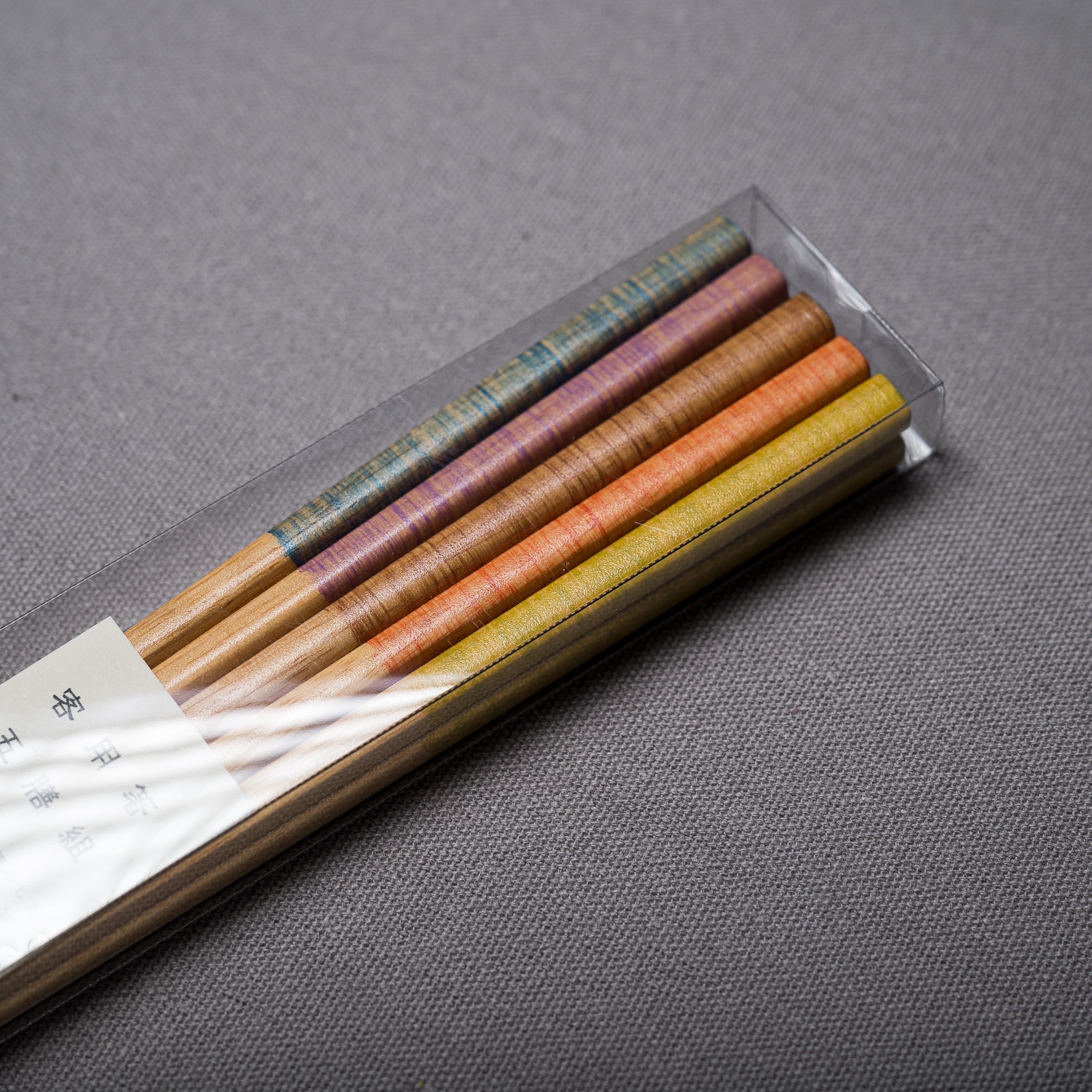 Premium 5-Color Natural Wooden Chopsticks Set - Eco-Friendly & Durable for Sushi, Asian Cuisine & Home Dining