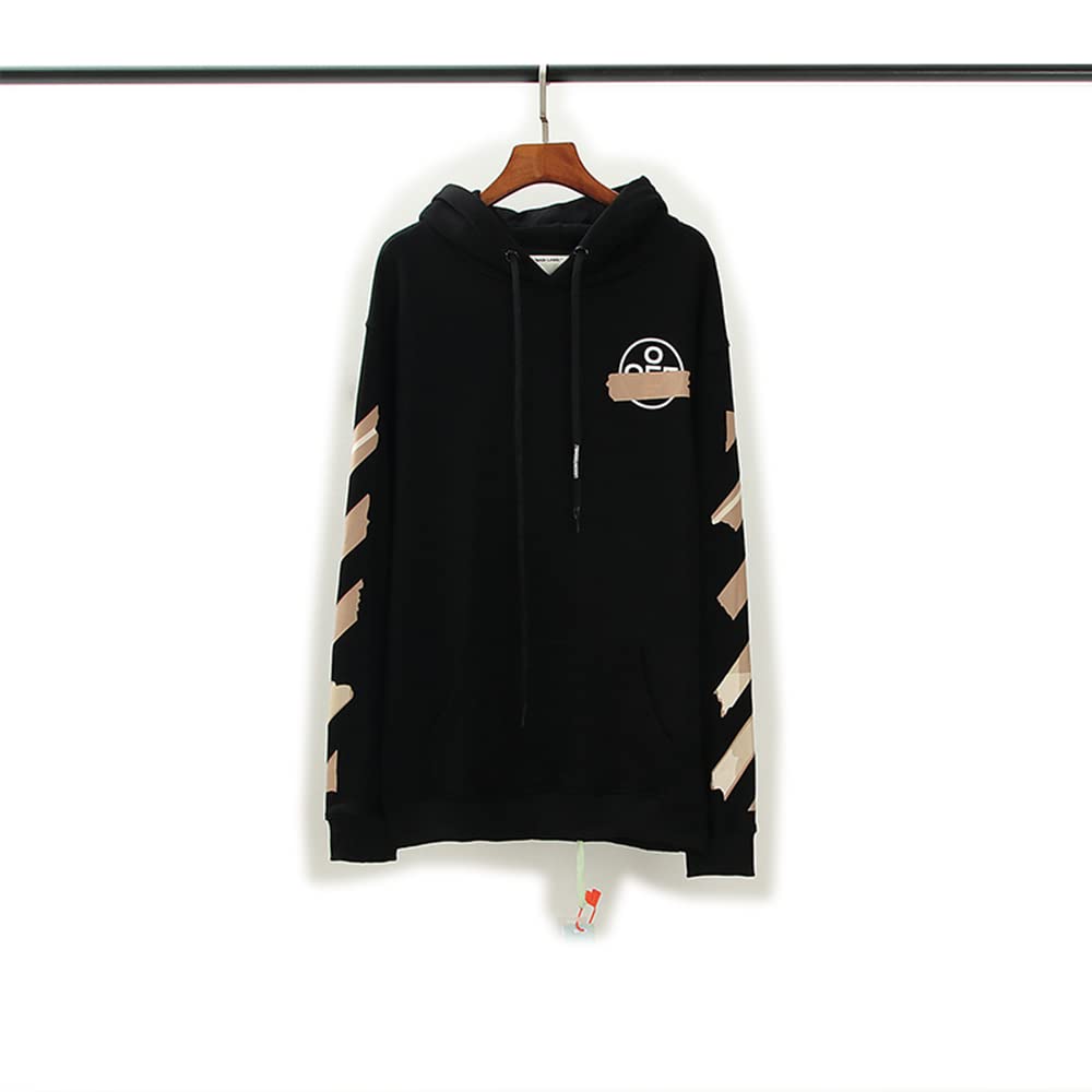 Men's & Women's Striped Hoodie with Arrow Print - Spring & Autumn Fashion Sportswear for Couples | Casual Wear, Gym, Outdoor Activities
