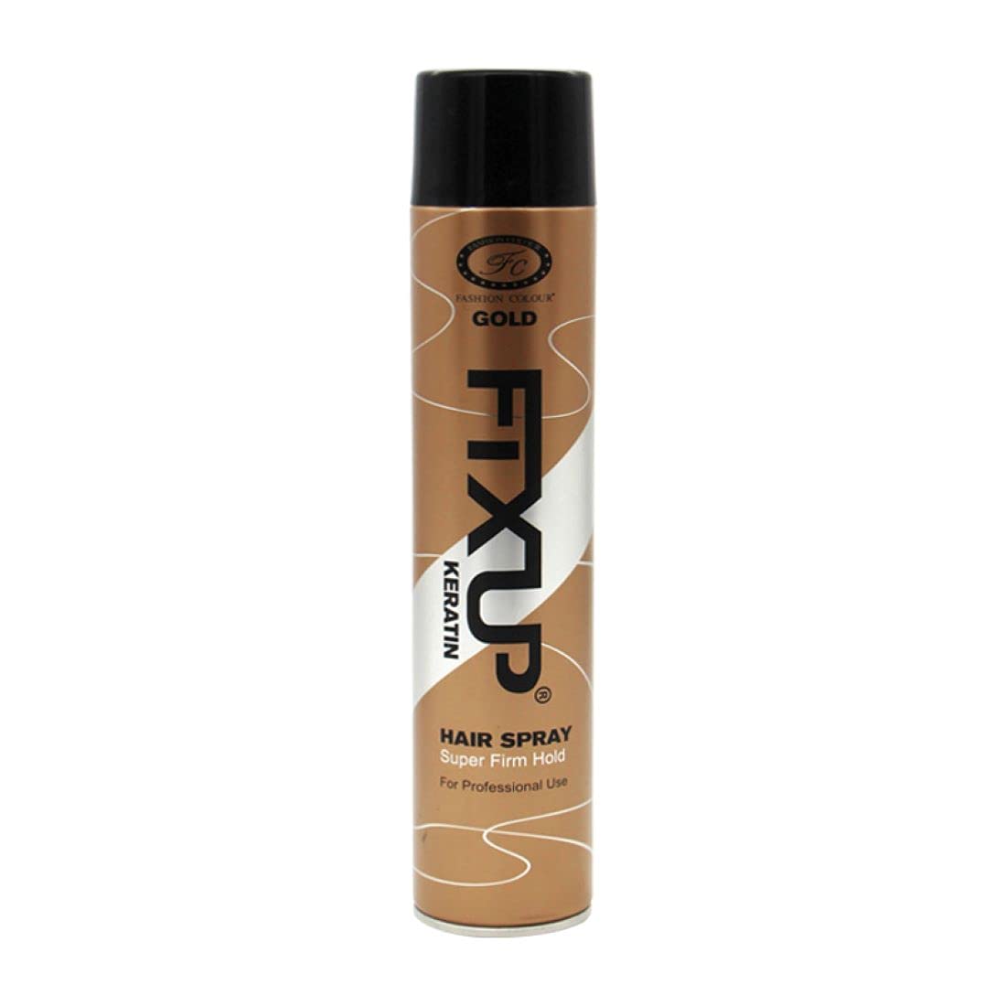 Fashion Gold Keratin Super Firm Hold Hair Spray - 400ml for Strong, Long-Lasting Styling - Perfect for Parties, Weddings & Everyday Use