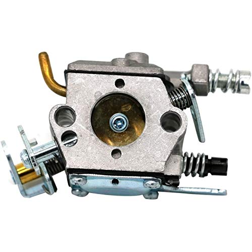 Husqvarna 136 137 141 142 36 41 Chainsaw Carburetor Gasket & Ignition Coil Repair Kit - Compatible with Zama & Walbro - Power Tool Replacement Parts for DIY Chainsaw Maintenance & Repair