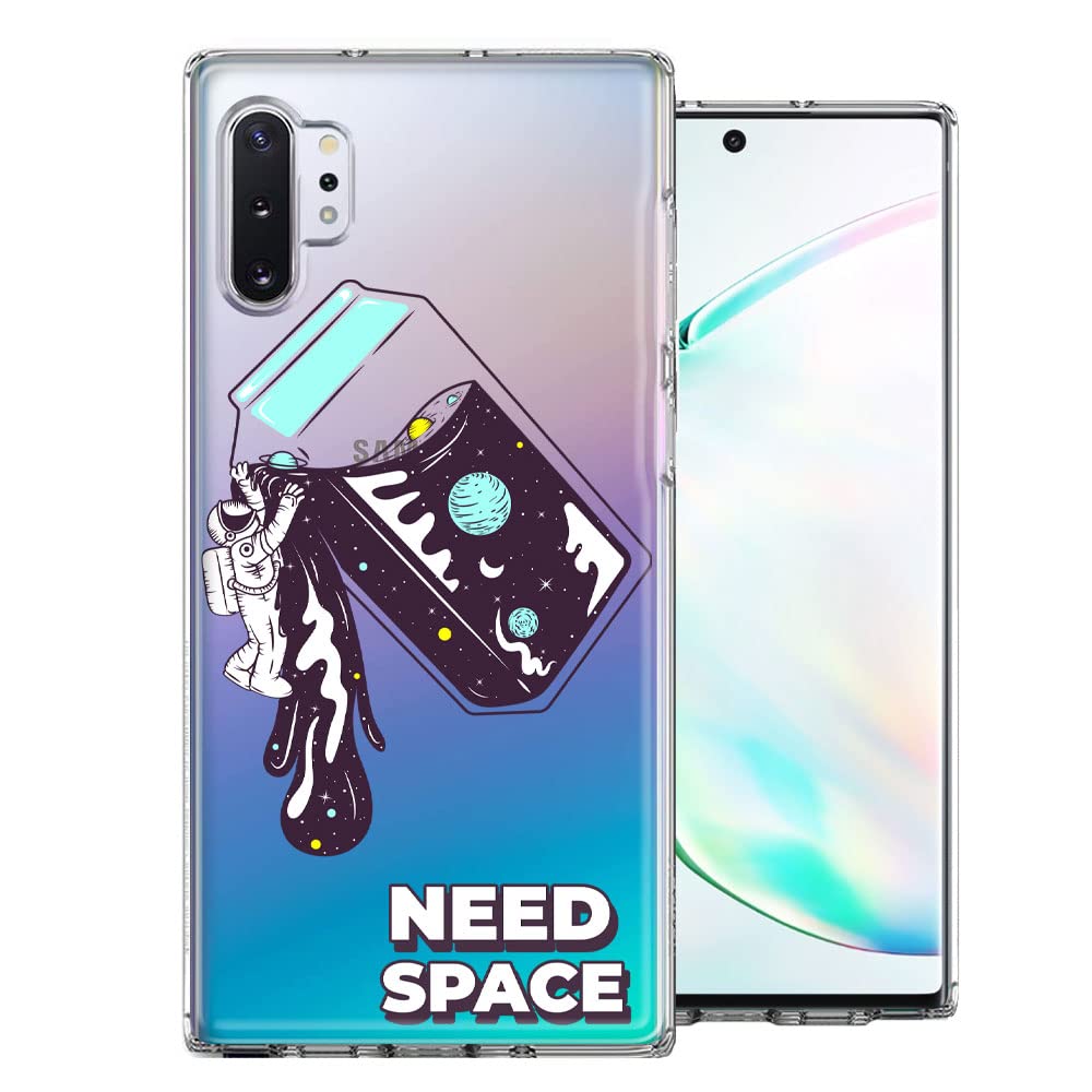 Samsung Galaxy Note 10 Phone Case - Space Astronaut Stars Design Double Layer Protective Cover | Shockproof & Scratch Resistant | Perfect for Travel, Work & Everyday Use