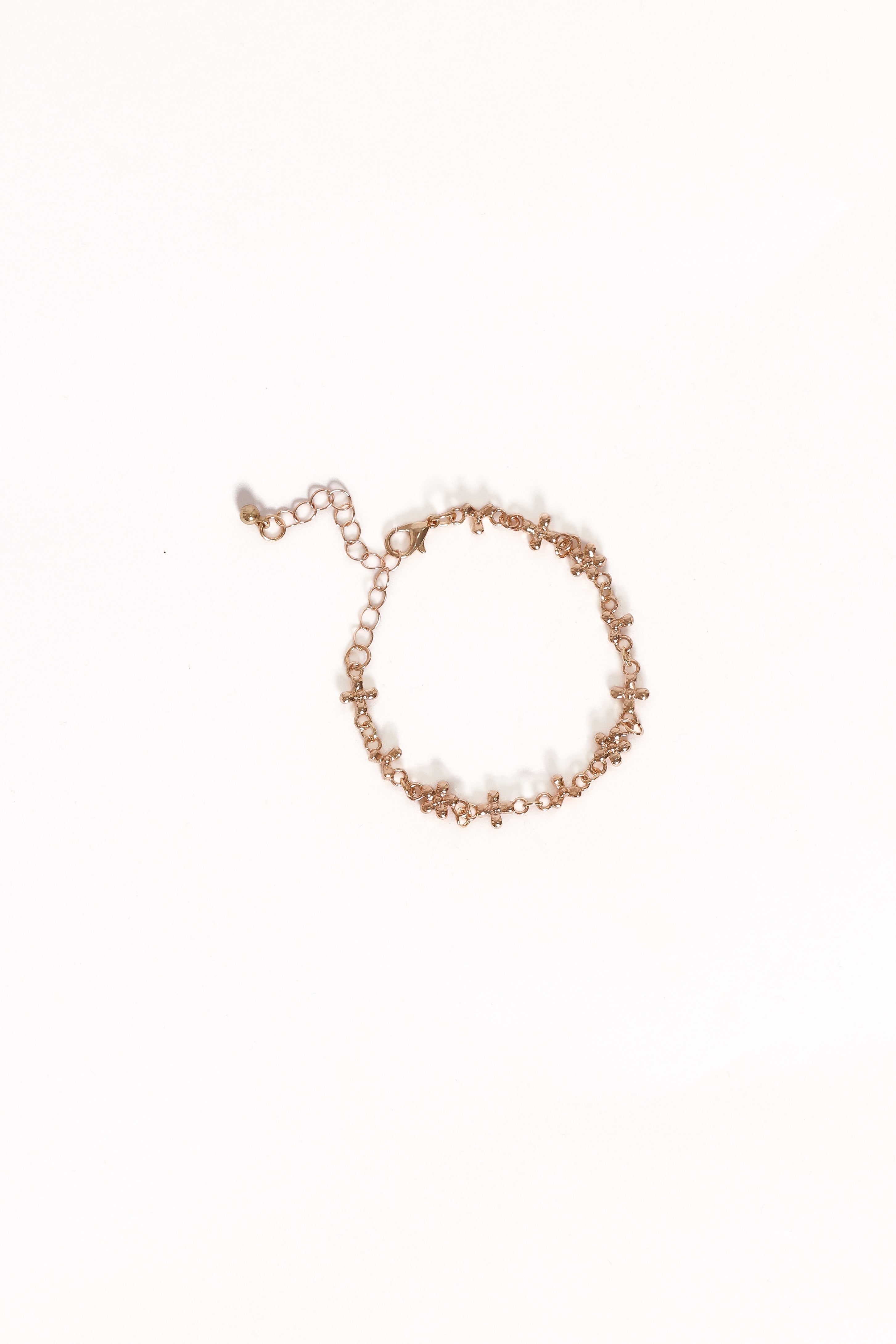 Hannah Flower Bracelet for Women - Elegant Gold Plated Floral Charm Jewelry - Perfect for Weddings, Parties & Everyday Wear