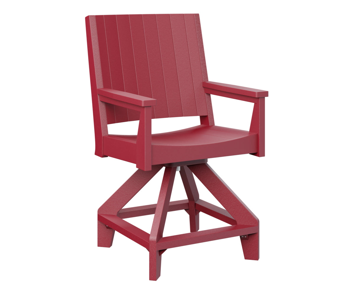 Berlin Gardens Mayhew Swivel Bar Stool - Adjustable Height Counter Chair for Kitchen Island, Breakfast Bar & Home Pub Use