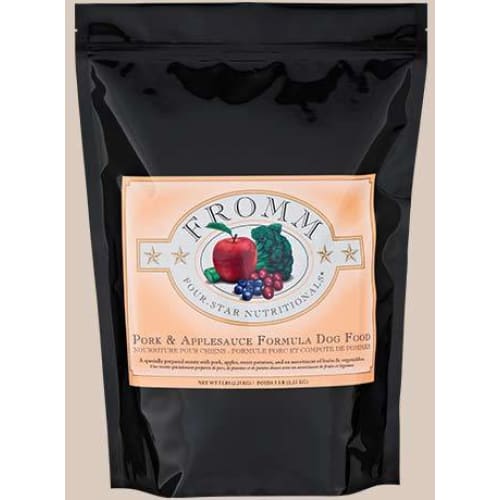 Fromm Family Pork and Applesauce Recipe Dry Dog Food - Premium Grain-Free Kibble for Adult Dogs (4lb, 12lb, 24lb) | Healthy Skin & Coat Support | Perfect for Active Pets & Sensitive Stomachs