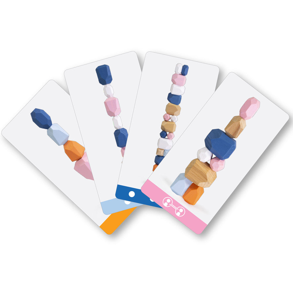 Ambassador Games: Mindful Living Stacking Stones Tower Challenge - Fun Balance Game for Family & Kids - Perfect for Stress Relief, Meditation, and Indoor Party Activities