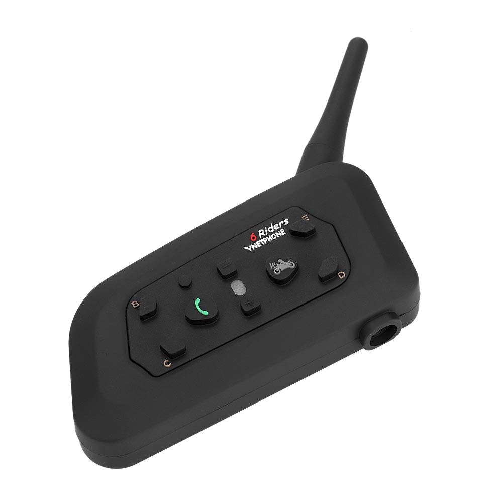 Aramox Vnetphone V6-1200 Motorcycle Bluetooth Intercom Headset - Wireless 6-Way Communication System for Group Riding | Perfect for Motorcycle Tours, Road Trips & Adventure Riding