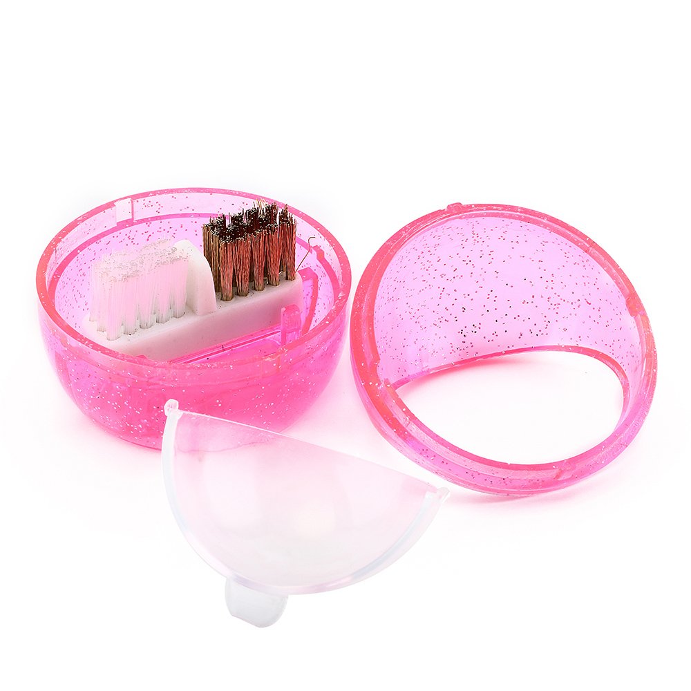 Anself Nail Drill Bit Cleaning Kit - Portable Metal & Plastic Brush Set for Nail Art Tools Maintenance | Perfect for Home, Salon & Professional Nail Technicians