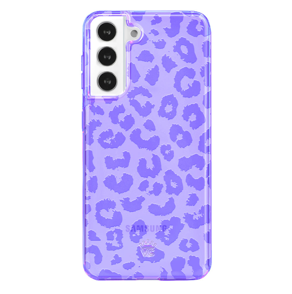 Samsung Galaxy Phone Case - Electric Purple Leopard Print Protective Cover | Slim Fit, Shockproof Design for Everyday Use & Fashion Statement
