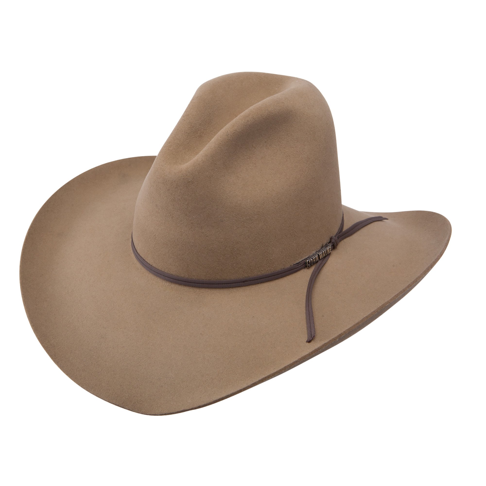 Stetson John Wayne Peacemaker 4X Wool Cowboy Hat for Men - Western Style Rancher Hat for Outdoor, Rodeo & Country Music Events