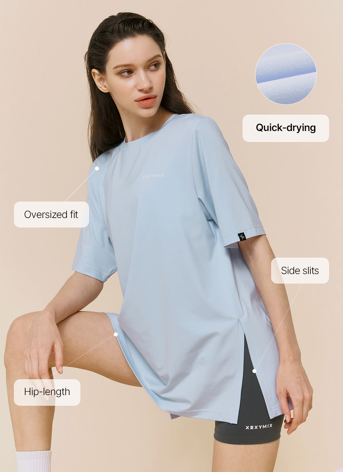 Cool Light Over Fit Short Sleeve T-Shirt for Men - Breathable Summer Casual Wear for Gym, Running & Outdoor Activities