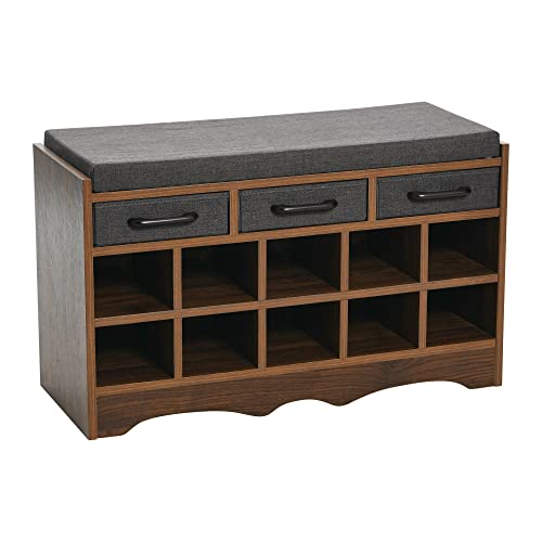 Walnut Wood Finish/Grey