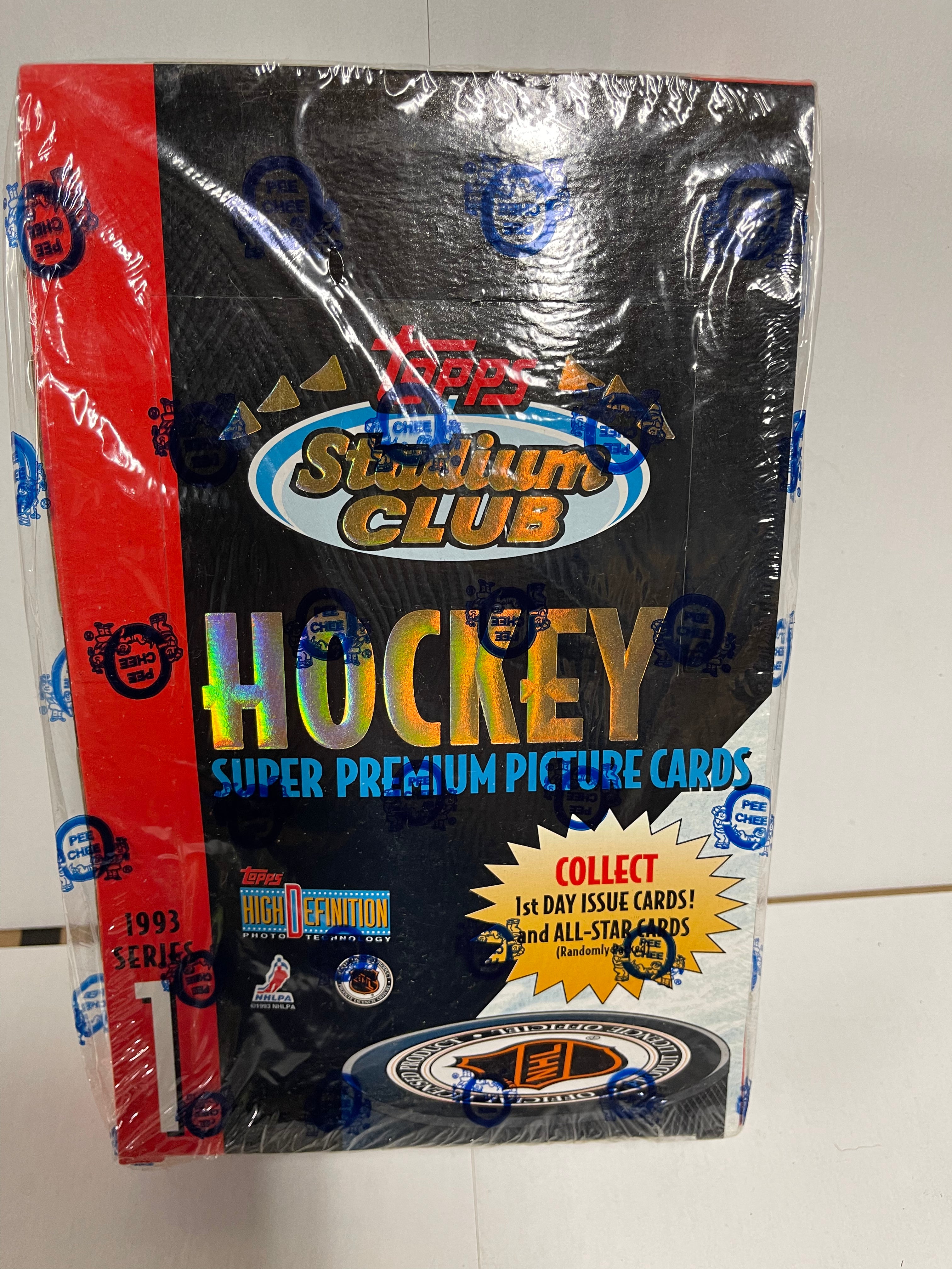 1993-94 O-Pee-Chee Stadium Club Series 1 Factory Sealed Hockey Cards Box - NHL Collectors Edition for Trading & Display